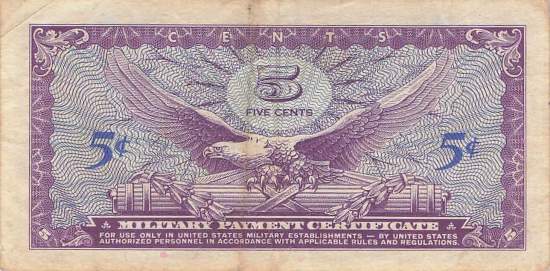 USA MPC Series 641 p.M57 5 Cents 1965 VF-